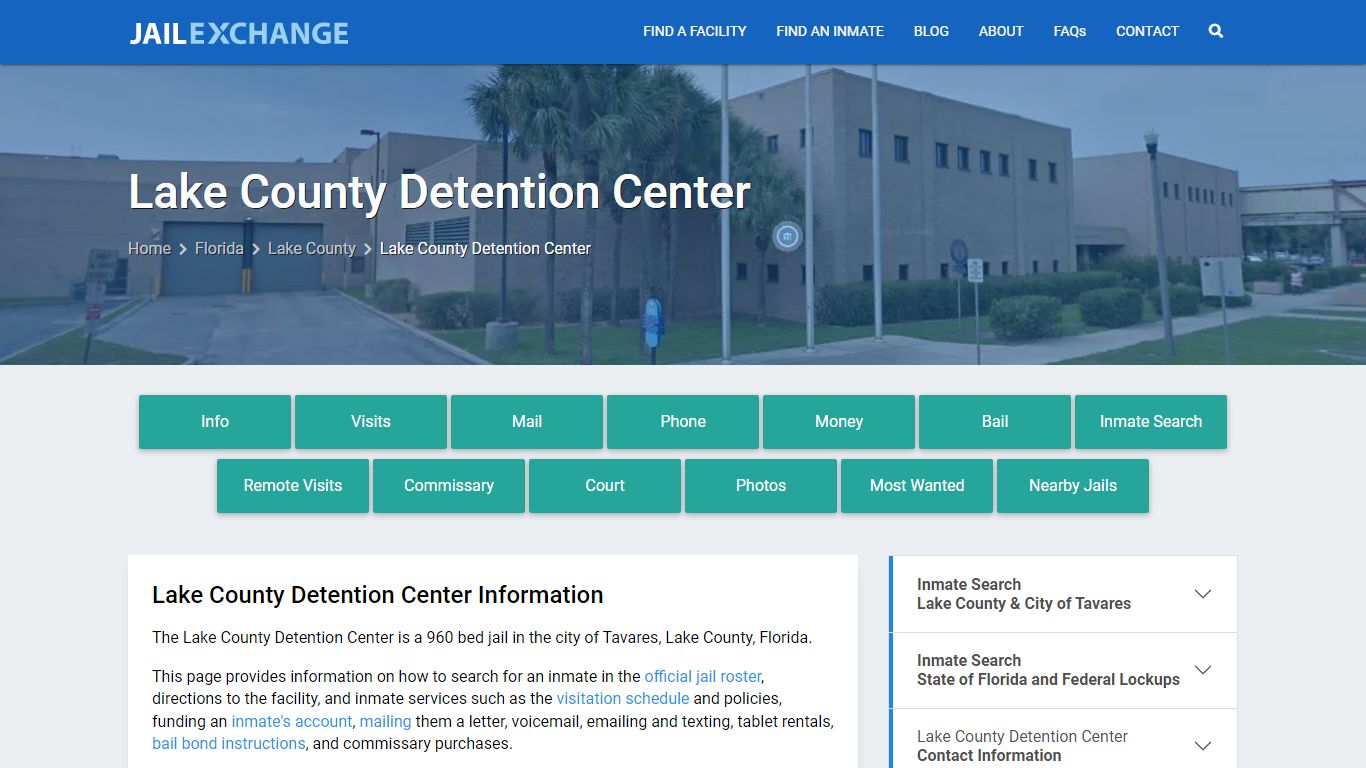 Lake County Detention Center, FL Inmate Search, Information - Jail Exchange